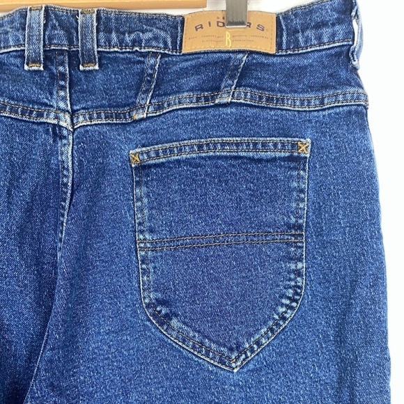 Riders by Lee High Waist Denim Blue Jeans size 18P petite EUC - Picture 6 of 7